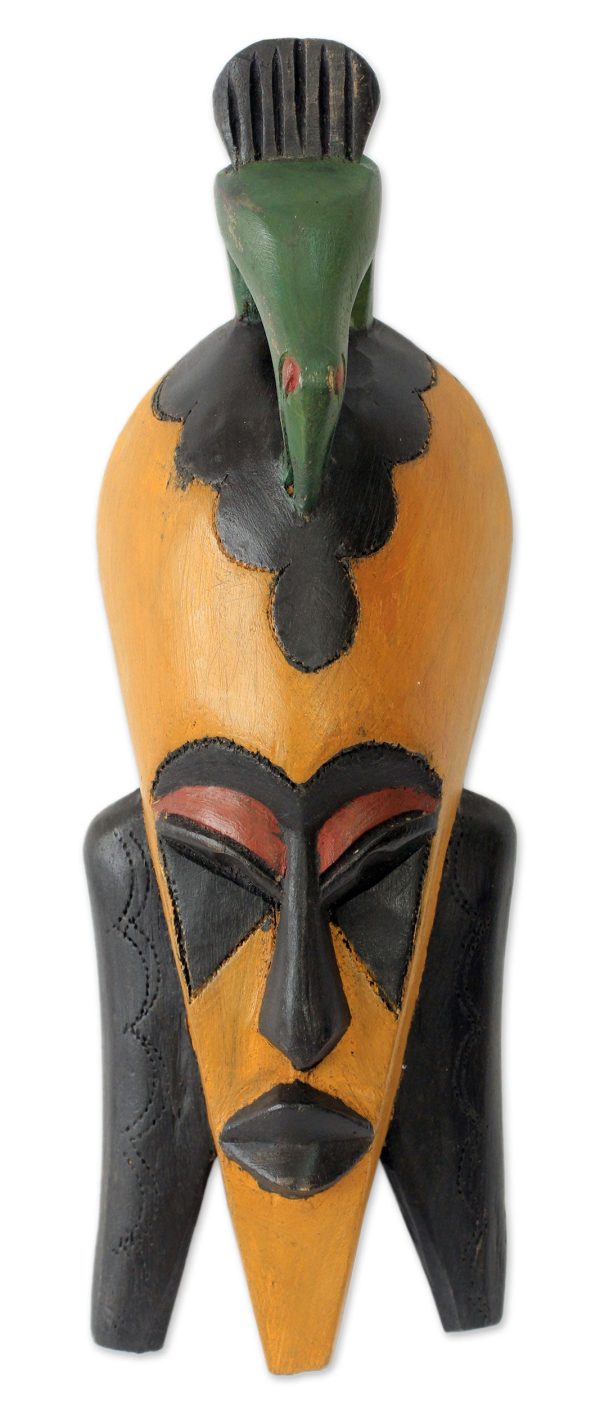 Bird Man Bird Theme African Mask from Ghana For Discount