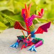 Acrobatic Dragon Colorful Hand Carved and Painted Dragon Alebrije Figurine Online Hot Sale