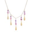 Aria Tourmaline and Amethyst Pendant Waterfall Necklace Sale