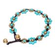 Blooming with Love Calcite Beaded Macrame Bracelet from Thailand Fashion