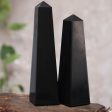 Black Towers Handcrafted Gemstone Sculpture (Pair) Supply