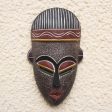 Berber Man Ethiopian wood mask For Discount