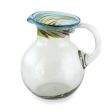 Aurora Fair Trade Artisan Crafted Hand Blown Glass Pitcher 94 oz. Fashion