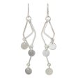 Wind Chime Sterling silver dangle earrings For Cheap