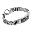 Bali Spirit Panther Link Chain Bracelet with Pendant in 925 Silver Hot on Sale