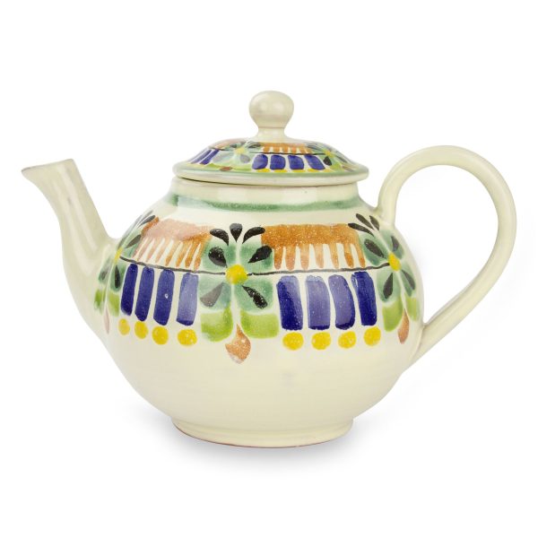 Acapulco Authentic Mexican Handcrafted Majolica Teapot (20 ounces) For Sale