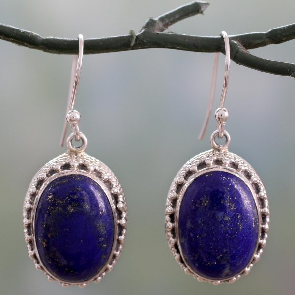 Blue Mystique Hand Crafted Sterling Silver and Lapis Lazuli Earrings Hot on Sale