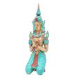 Woman Angel Greeting Thai Brass Sculpture of a Woman Buddhist Angel For Cheap