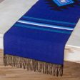 Blue Totonicapan Sun Cotton table runner on Sale