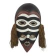 Zebra Monkey African Wood Mask Online Sale