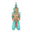 Woman Angel Greeting Thai Brass Sculpture of a Woman Buddhist Angel For Cheap