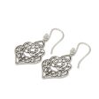 Arabesque Thai Handmade Ornate Sterling Silver Dangle Earrings Online Hot Sale