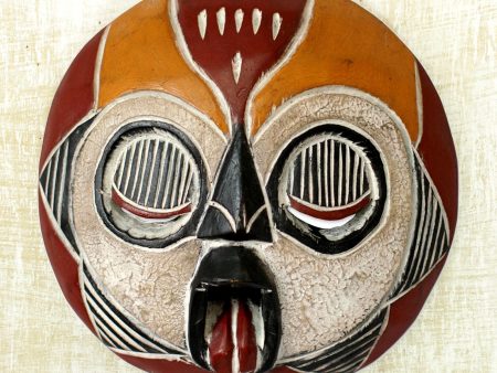 Woman of Fire Fair Trade African Wood Mask Cheap