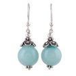 Aqua Delight Aqua Aventurine and Sterling Silver Dangle Earrings Fashion