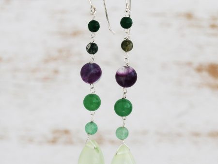 Balance and Clarity Sterling Silver and Multi-Gemstone Earrings Online Hot Sale