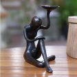 Ballet Bowl Balinese Antiqued Bronze Figurine with a Bowl Online Hot Sale