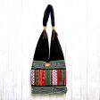 Ardent Thai Thai Multicolored Cotton Shoulder Bag with Geometric Motif Fashion