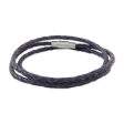 Blue Charm Leather Wrap Bracelet in Blue (23 in.) from Thailand Online Sale