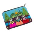 A Walk in the Fields Applique Coin Purse Handmade in Peru Cheap