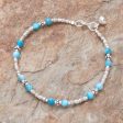 Antique Hill Tribe Hill Tribe Apatite Beaded Bracelet from Thailand Discount