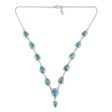 Aura of Beauty Composite Turquoise Y-Necklace from India Sale