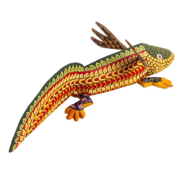 Axolotl Copal Wood Axolotl Alebrije from Mexico For Discount