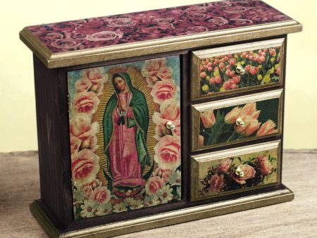 Beloved Guadalupe Decoupage chest Sale