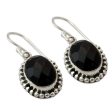 Be Mesmerized Sterling Silver and Onyx Dangle Earrings Hot on Sale