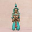 Woman Angel Greeting Thai Brass Sculpture of a Woman Buddhist Angel For Cheap