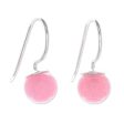 Beautiful Orbs Round Rose Quartz Drop Earrings from Thailand Online Hot Sale