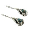 Blue Rapture Sterling Silver Earrings Handcrafted with Blue Turquoise Online