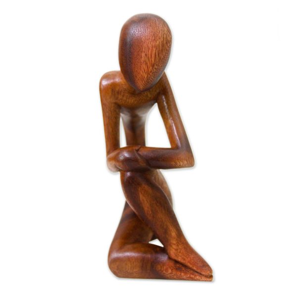 Alone Wood sculpture For Cheap