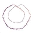 Blissful Woman in Pink Cultured Pearl Beaded Long Necklace in Pink from Thailand For Cheap