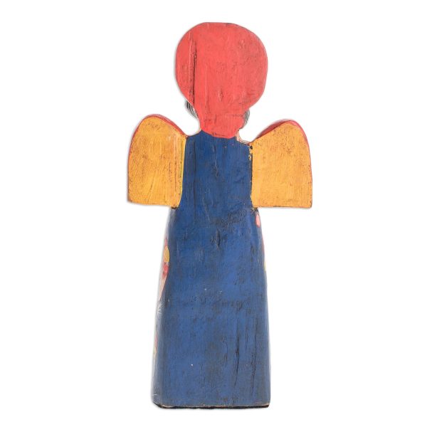 Angel Love Hand-Carved Wood Angel Statuette from Guatemala For Cheap