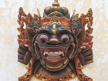 Bhoma Hand Carved Wood Balinese Bhoma Mask Fashion