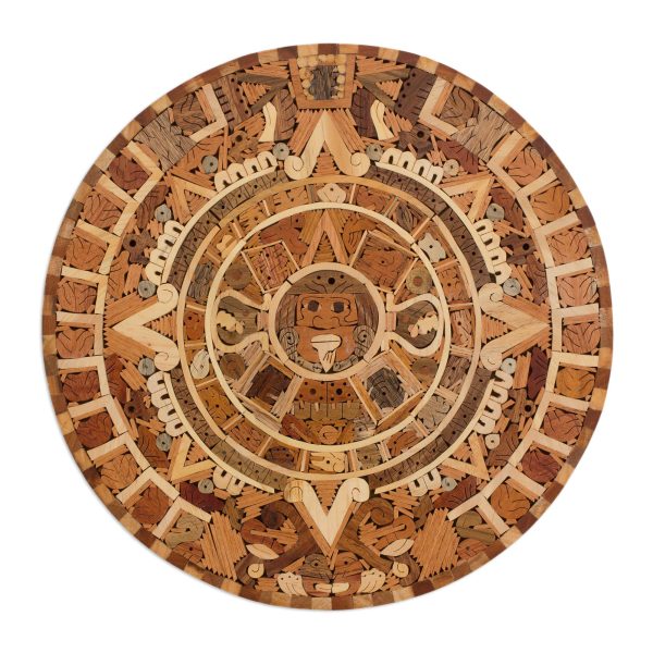 Aztec Calendar Central American Archaeological Wood Calendar Cheap