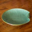 Banana Vibes Ceramic Banana Leaf Serving Plate from Bali Online