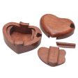 All My Love Hand Carved Suar Wood Puzzle Heart Box from Bali Cheap