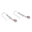 Winter Branches Garnet and Sterling Silver Winter Branches Dangle Earrings Online