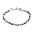 Balinese Python Men s Sterling Silver Chain Bracelet from Indonesia Supply