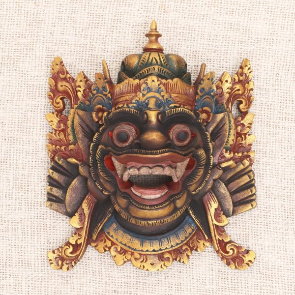 Bhoma Hand Carved Wood Balinese Bhoma Mask Fashion