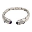 Aspire Amethyst and Sterling Silver Cuff Bracelet Hot on Sale