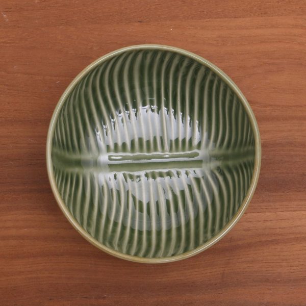 Banana Vibes Ceramic Banana Leaf Serving Bowl from Bali (7 Inch) Discount