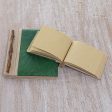 Autumn Spirit in Green Handcrafted Pair of Rice Paper Notebooks from Indonesia Online Hot Sale