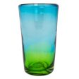 Aurora Tapatia 6 Artisan Crafted Blue Green Blown Glass Highball Glasses Online Hot Sale