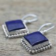 Blue Kite Kite Shaped Sterling Silver Lapis Lazuli Dangle Earrings Supply