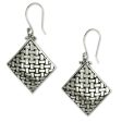 Bamboo Diamond Fair Trade Sterling Silver Earrings on Sale