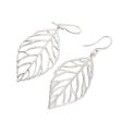 Bali Bay Leaf Handcrafted Balinese Leaf Theme Silver Earrings Cheap