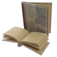 Autumn Spirit in Grey Handcrafted Pair of Rice Paper Notebooks from Indonesia on Sale