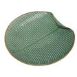 Banana Vibes Ceramic Banana Leaf Serving Plate from Bali Online